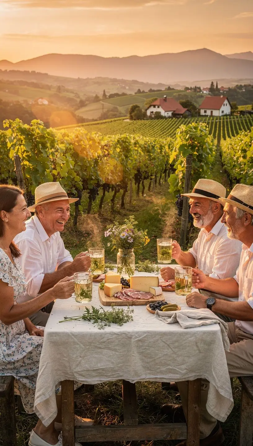 Čaj z paliny s tradičnou bylinkovou zmesou v šálke na drevenom stole.